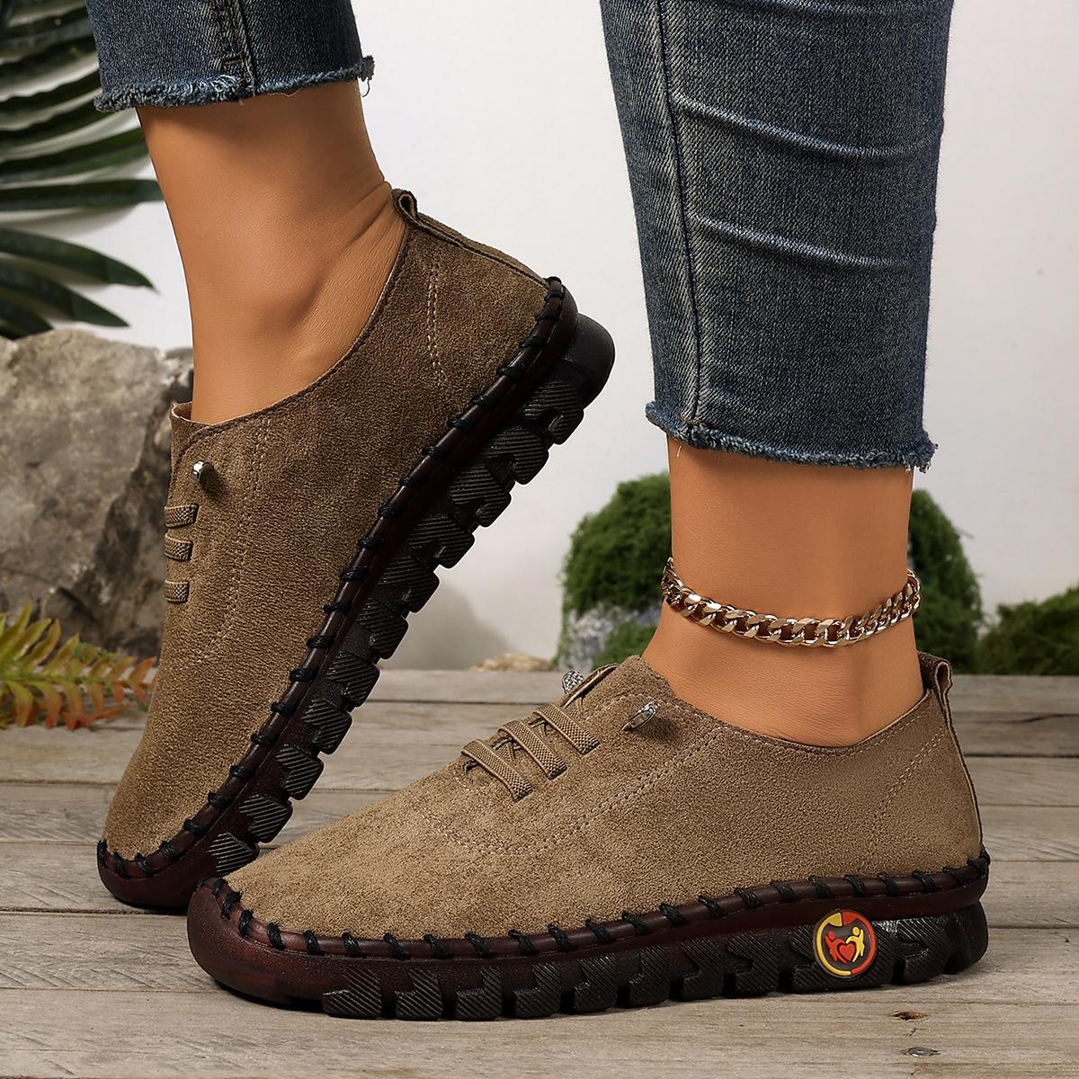 

Женские кроссовки Противоскользящие дизайнерские туфли Женские кроссовки на толстой подошве Женские удобные уличные лоферы Zapatos De Mujer 36 абрикосовый