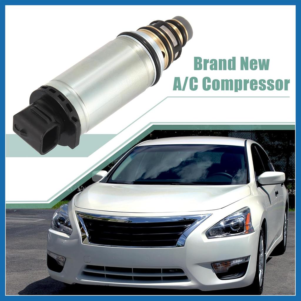 AC Compressor Control Solenoid Valve VCS14EC DCS17EC AC Air Conditioner Control Valve Replacement for Nissan Altima 2013 2014 2015 2016 w/ 2.5L 3.5L