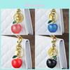 Apple Keychain Bag Charm With Electroplated Metal For Fashion Accessories