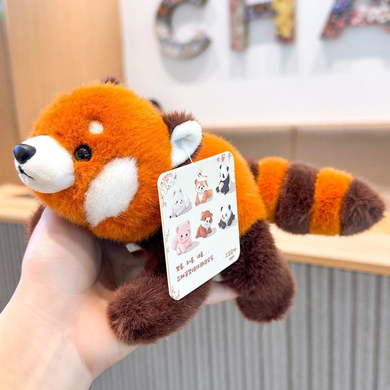 

Chang Baobei Xiangxiang Three-Position Animal Doll Cute Panda Plush Toys Little Raccoon Doll Treasure Table Companion about 18-20cm [with fragrance]