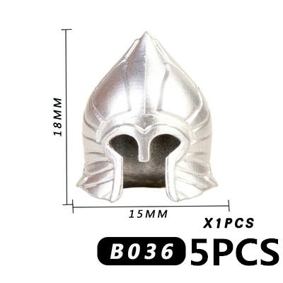 Medieval Military Soldier Weapon MOC Building Blocks Accessories Anime Figures Battle Axes Swords Gun Helmets Vest Toy Gift K018