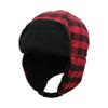 Autumn and Winter New Plaid Cycling Thermal Ear Protection Hat Outdoor Travel Cold Protection Hat
