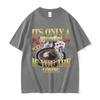 Interesting Gambling Pure Cotton Printed Unisexs and Womens Fashionable Loose Tshirt Summer New Personalized Casual Tshirt