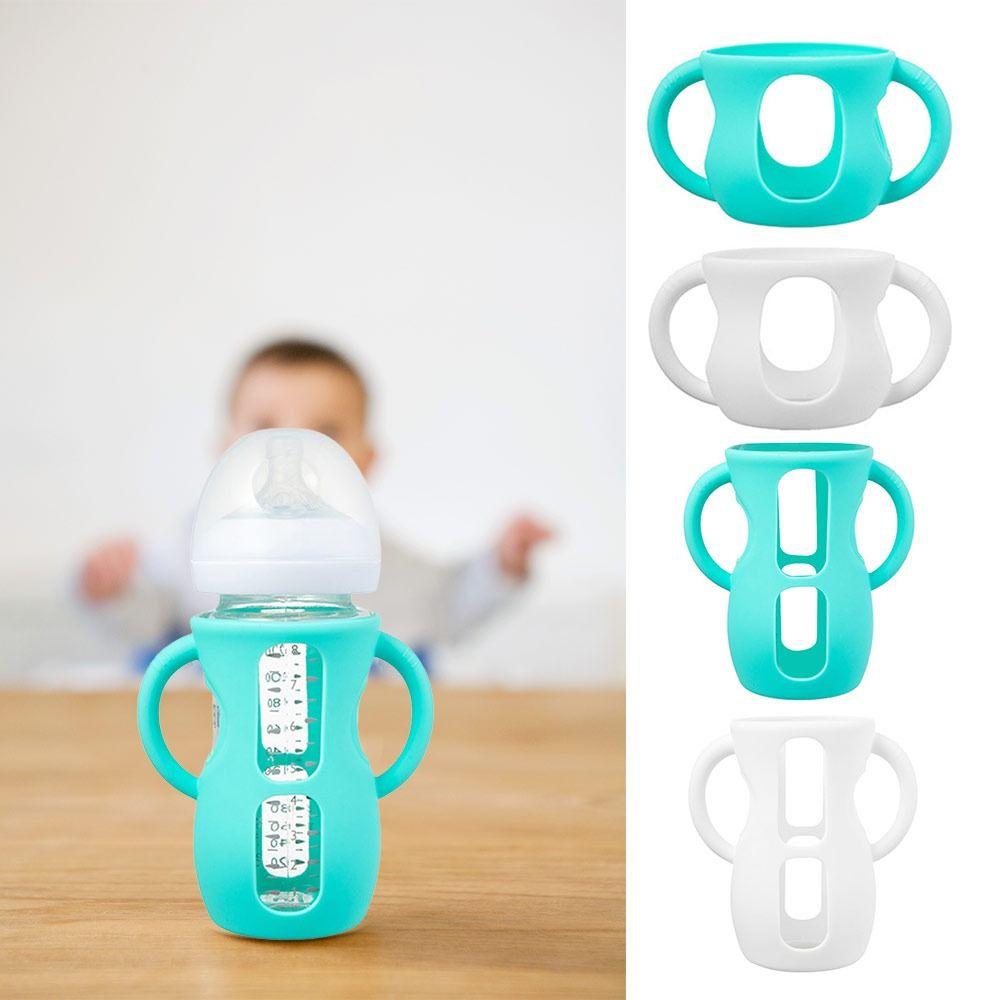 With Handle Silicone Sleeves Anti Breakage Protective Sleeves Baby Bottle Sleeves  Infant Supplies