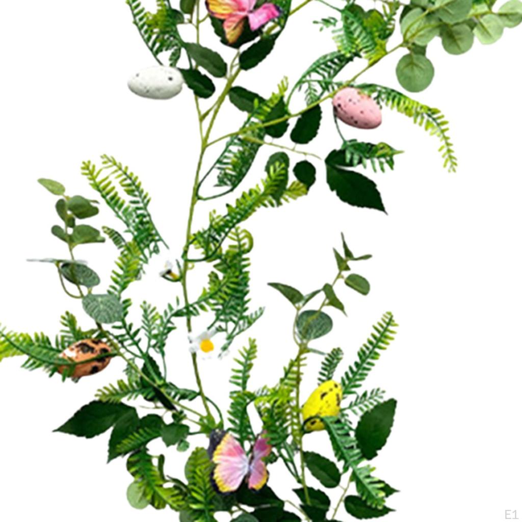 Artificial Easter Egg Garland Hanging Spring Vine String for