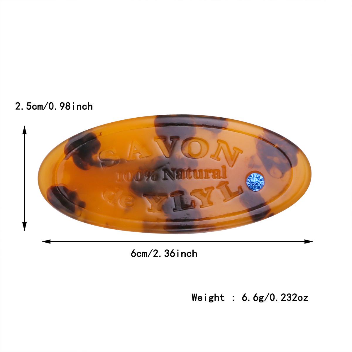 

Kenjie Rhinestone Resin Lettering Hair Clip for Women - Stylish Hot Girl Side Accessory, Internet Celebrity Fashion