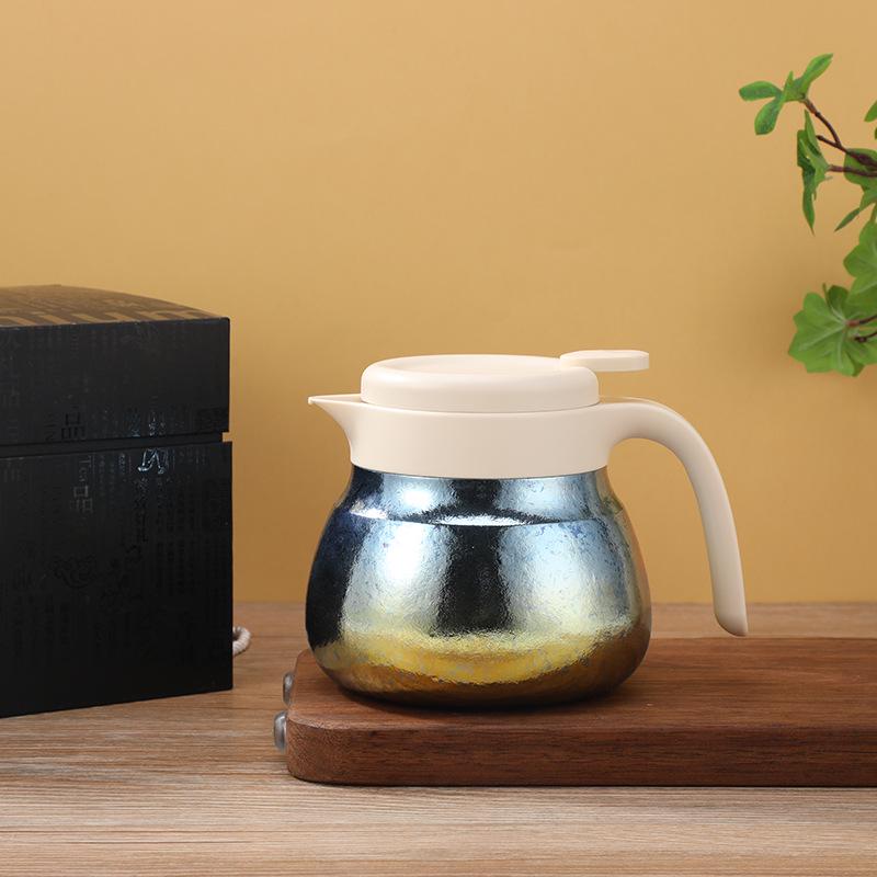 

Pure Titanium Insulated Tea and Coffee Pot with Separation Feature for Home and Business Gift 780ml синий