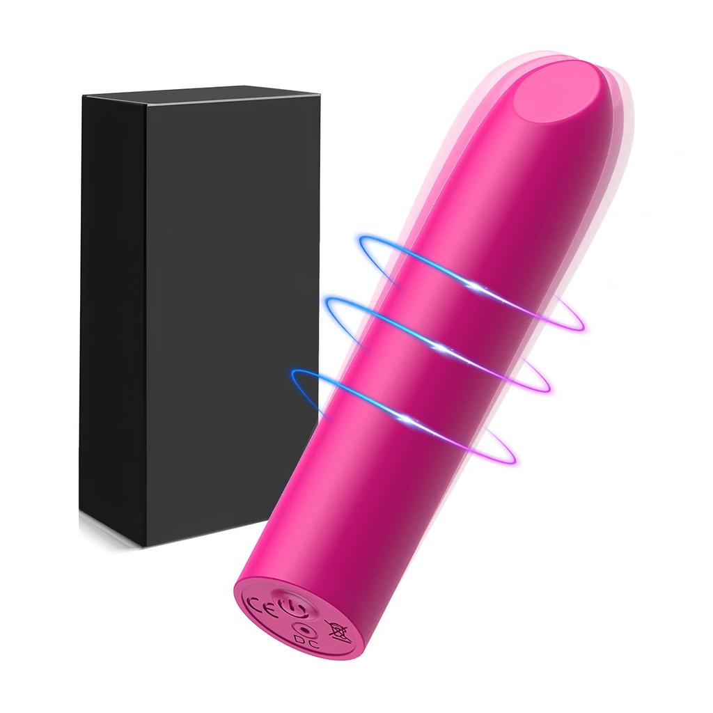 Small Bullet Vibrator Women Mini Clit Vibrator Silicone Finger Massager for G Spot Nipple Female Rechargeable Lipstick Sex Toys