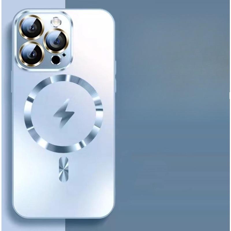 Applicable To IPhone16Promax Mobile Phone Case Lightning Wireless Charging and Magnetic Suction Apple 15 Full-inclusive AG Matte Protection Case