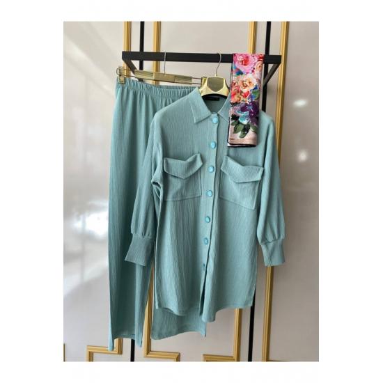 Costume Pantaloni Costum Hijab Dublu Buzunar