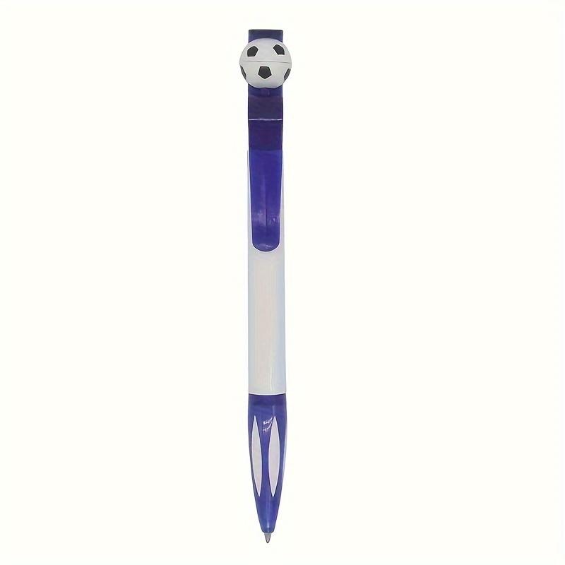 Cartoon Soccer Shape Ballpoint Pen, 0.5mm Retractable Black Plastic Pen, Random Color
