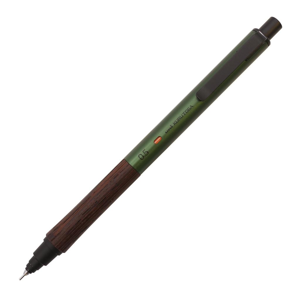Kuru Toga Wood Mechanical Forest Pencil, 0.5mm, Green, M5KW1P.88
