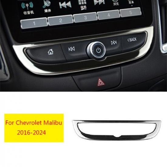 Для Chevrolet Malibu 2016-24 Хромированная стальная рамка кнопки переключения громкости на центральной консоли 1 шт.