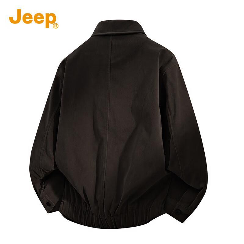 Jeep Men's Vintage Faux Suede Bomber Jacket