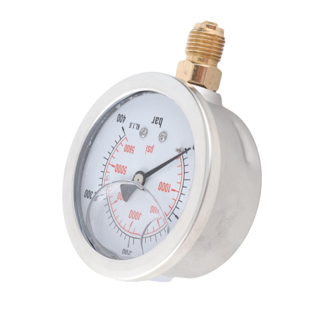 0‑400BAR 0‑5800PSI G1/4 68mm Dial Hydraulic Pressure Gauge Meter Hydraulic Gauge Pressure Measuring Tool Manometer