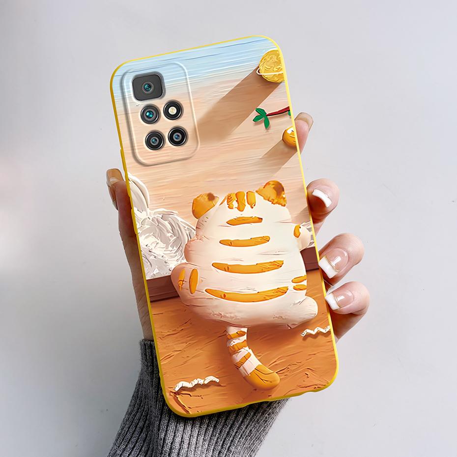 For Xiaomi Redmi 10 Prime 2022 Case Cute Bear Cartoon Shockproof TPU Cover For Xiaomi Redmi 10 Phone Case Redmi10 2022 Soft Capa