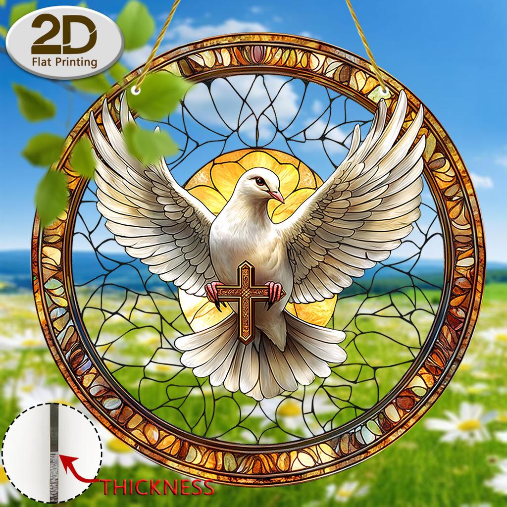 2D Flat Acrylic Cross Design, Indoor and Outdoor Decoration - No Battery/electricity Required, Free Day Decoration, Shop Decoration, Durable Outdoo