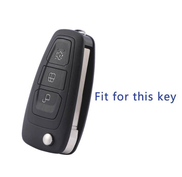TPU Car Key Case Cover for Ford Ranger C-Max S-Max Focus Galaxy Mondeo Transit Tourneo Custom Auto Key Holder Keychain