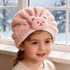 Children Hat Cartoon Bear Design Comfortable Elastic Fit Knitting Hat All-Round Thermal Protection Winter Baby Hat