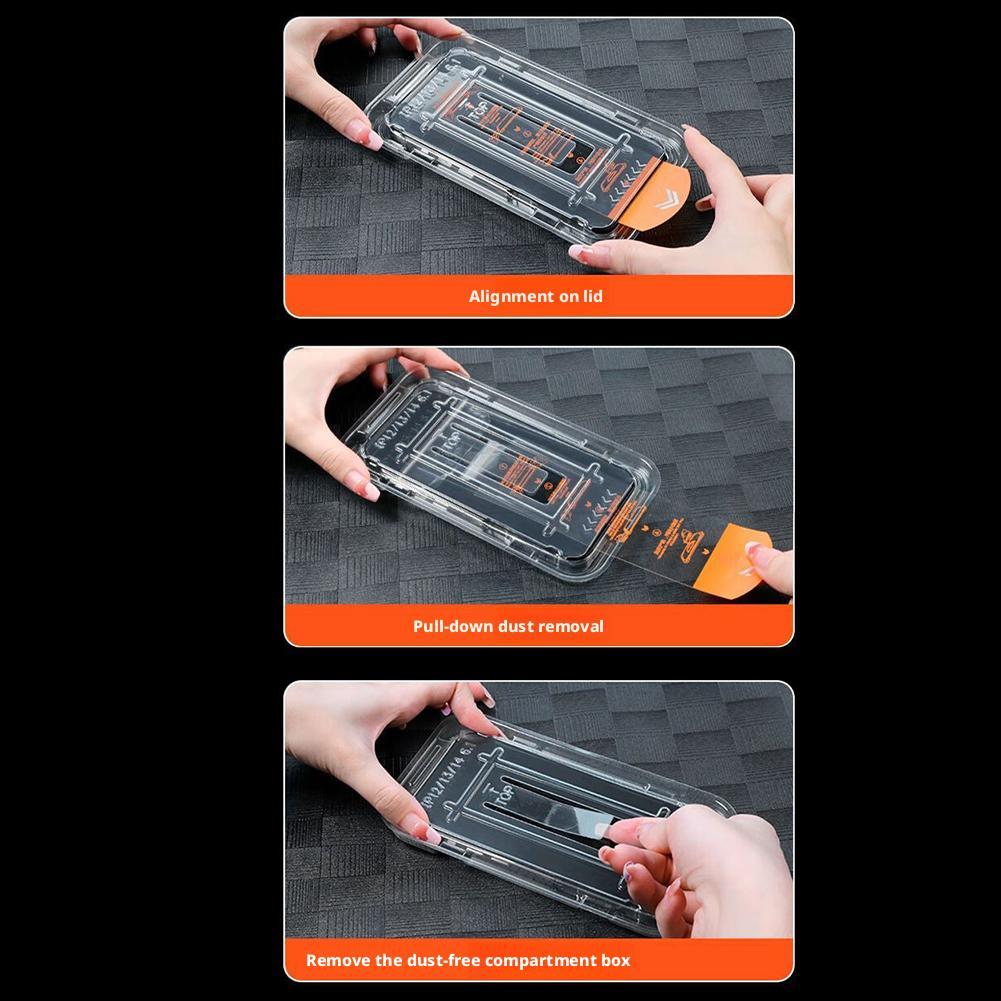 HD Clear Dust Free Screen Protector Tempered Glass Film For iPhone 17/Pro/ Pro Max/Air Bubble Free Easy Installation Set