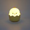 Eggshell Chick Night Light Cute 7 Color Dimmable Warm Light RGB LED Silicone Nursery Bedside Lamp for Bedroom Living Room Baby Feeding