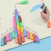 Rainbow Color Bullet Pen No-Sharpener Pencil Building Set As Kindergarten Prize Gift Stationery