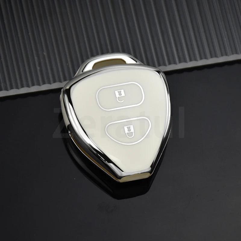 

For Toyota Auris Hilux Corolla Fortuner Prado Verso Camry Reiz Yaris Vitz Vios Rav4 Ractis Tpu Car Key Case Cover 2/3/4 Buttons