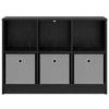 Sideboard in Black Oak Look 88.5 x 27.5 x 63.5 cm