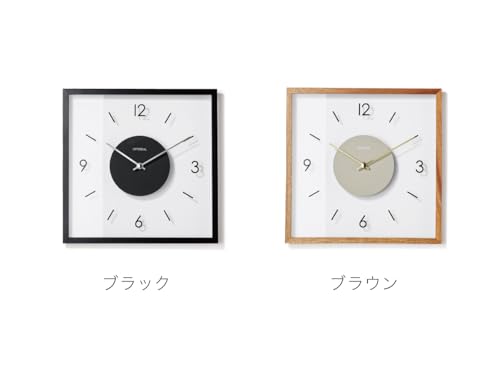 Interform Wall Clock CL-4424BN Laturi Brown Sweep Movement