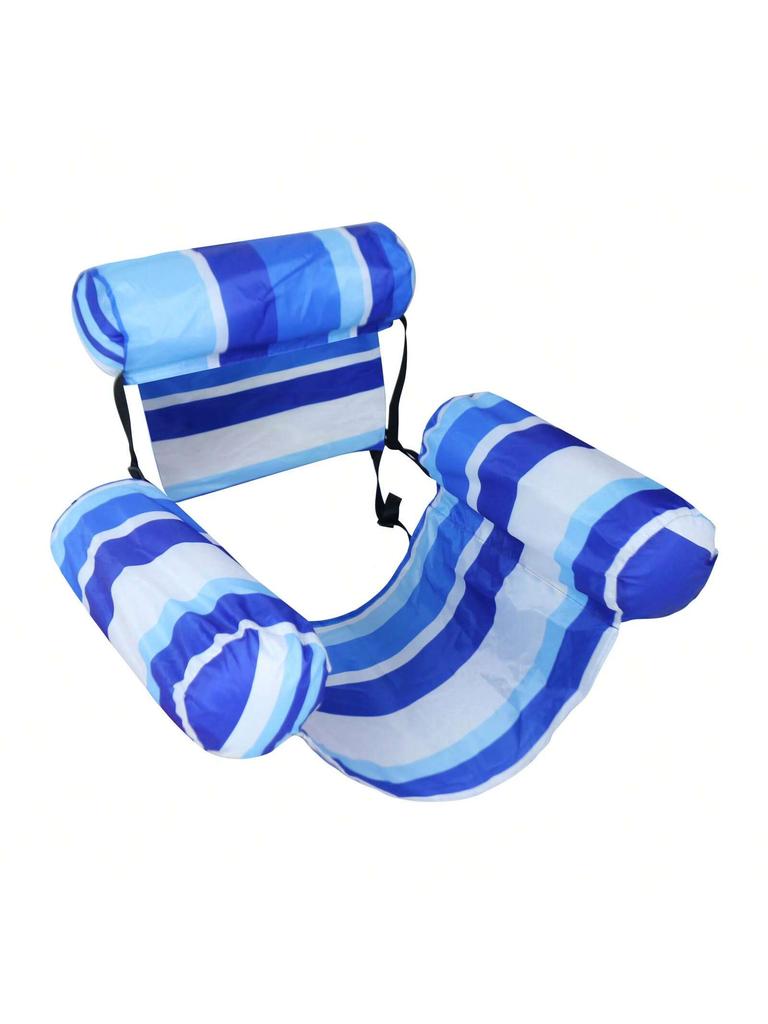 1pcs New Inflatable Water Hammock with Armrests PVC Floating Lounger Sofa for Adults Summer Print Pool Float Inflatable Lounger