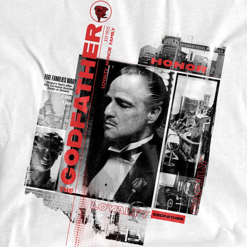 The Godfather Unisex Adult Don Vito Corleone Collage T-Shirt