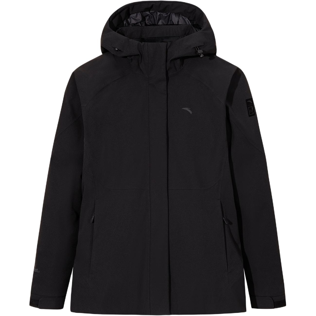 

Anta X China National Geography Collaboration Outdoor Series Solid Color Zipper Versatile Hooded Sports Down Jacket Women outerwear 162546901-1 3XL