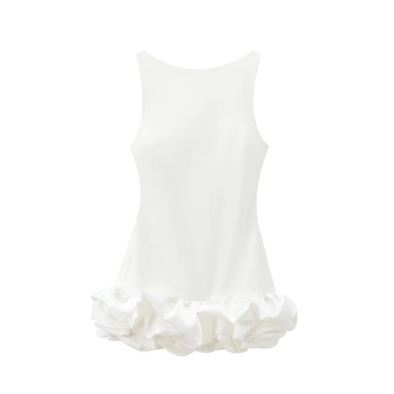 Sequin Sleeveless Slip Mini Dress A-line Flared Hem Party Outfit