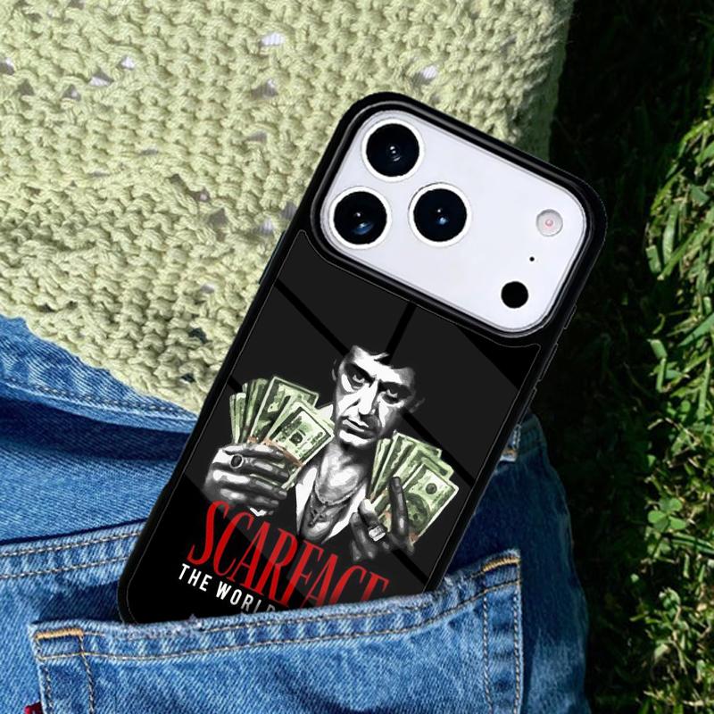 Scarface Tony Montana Phone Case For iPhone 17 AIR 16 Pro Max 15 14 Pro 11 12 13 Shockproof Silicone Cover