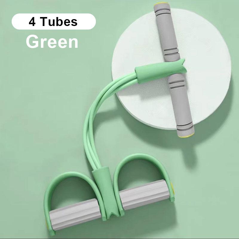 6 Tube / 4 Tube Puller Pedal Spenningstau Magetrener Fitness Elastisk Sit Up Pull Tau Hjemme Gym Sport Treningsutstyr