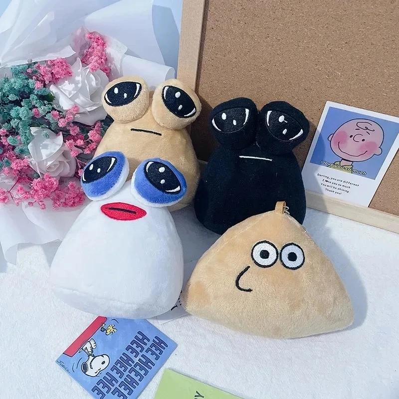10cm Spiel Mein Haustier Alien Pou Plüsch Schlüsselanhänger Furdiburb Emotion Alien Plüschtier Stofftier Pou Puppe für Kinder Geburtstagsgeschenk