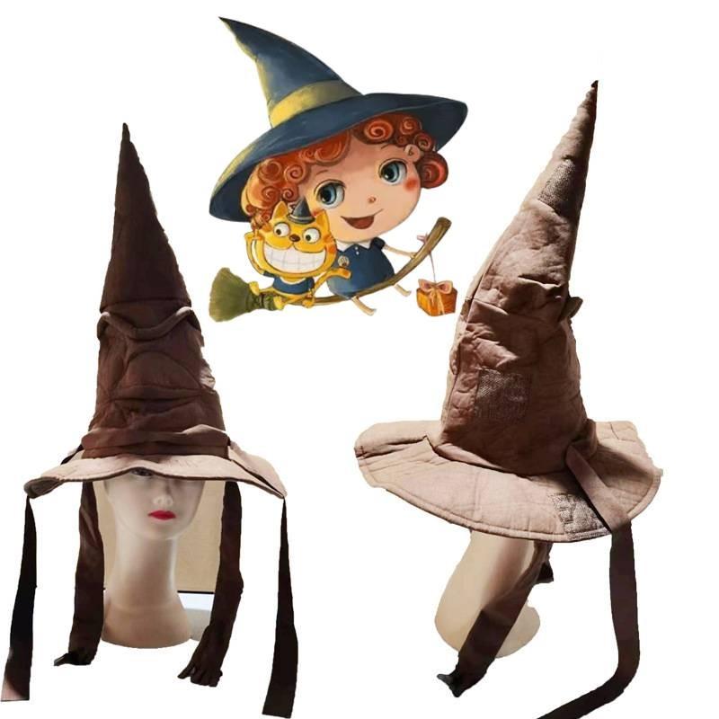 Stylish Halloween Crossbody Bag With Brown Witch Hat Ideal For Harry Potter Fans