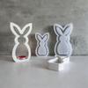 Easter Hare Silicone Candle Molds Heat Resistant for Epoxy Resin Making Candle Soap Tealight Stand Festival Decoration