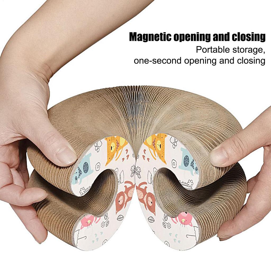 Cat Scratchers For Indoor Mental Physical Exercise Interactive Toy Accordion Cat Scratching Board With Bell For Indoor Outdoor