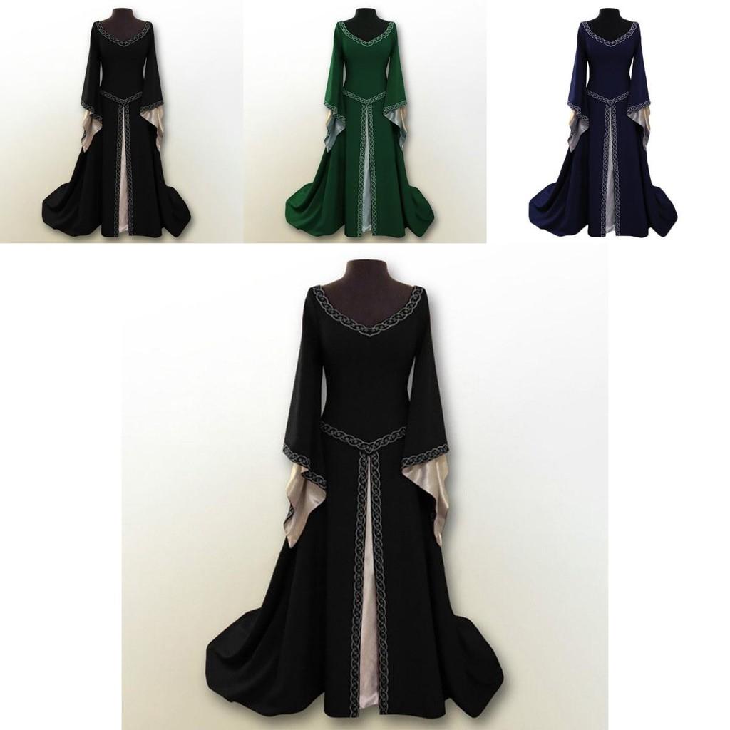 Beautifully Crafted Vintage Style Medieval Renaissance Women's Gown Dress For Special Occasions