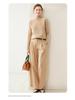 High-End Women's Loose Fit Cashmere Turtleneck Sweater with Rolled Edge