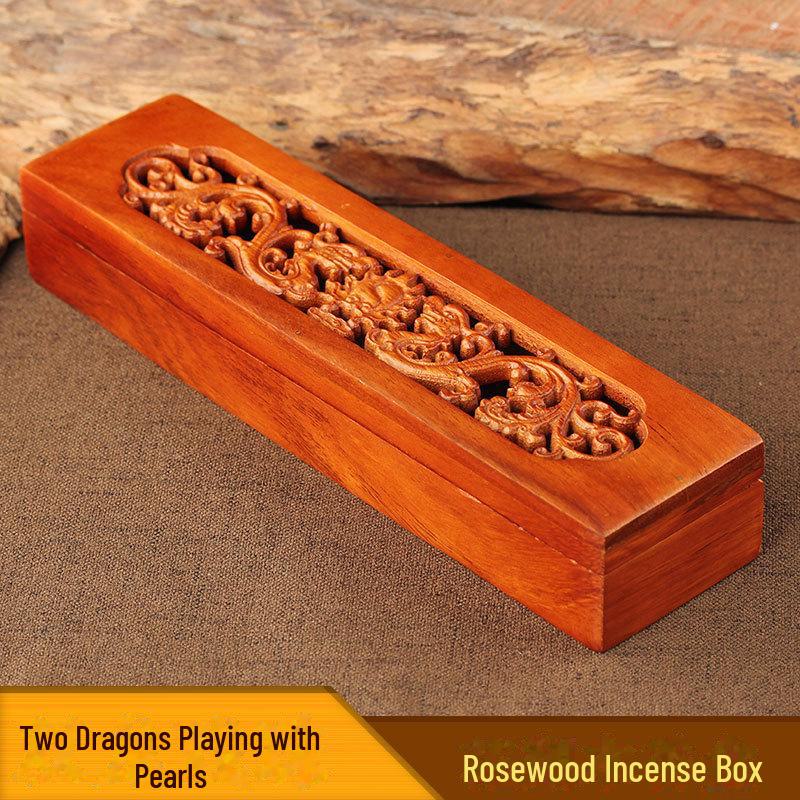 Arzător de tămâie din lemn de trandafir vietnamez și lemn de santal pentru tămâie de agar și tămâie indiană