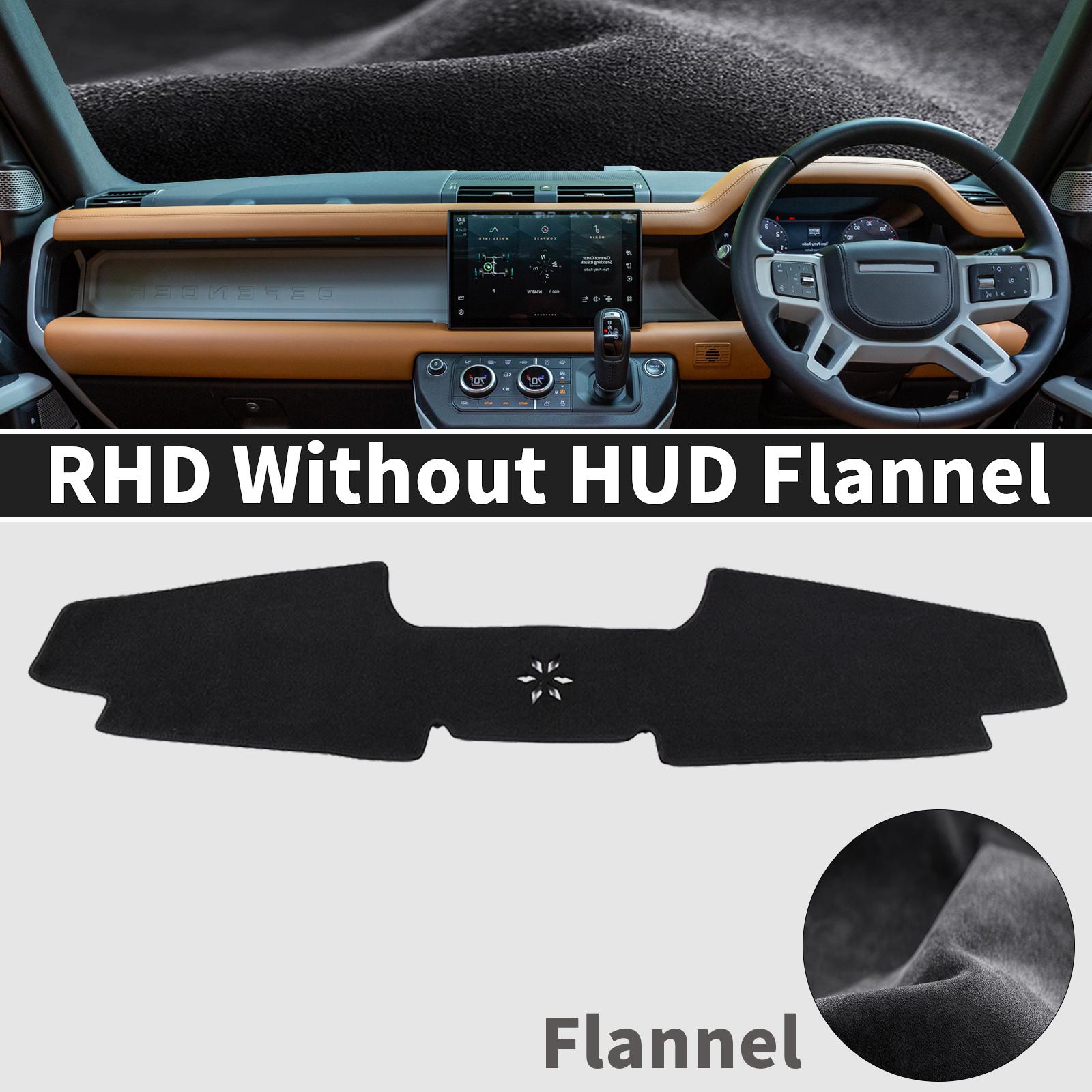 

для Land Rover Defender 2024 2025 Без HUD Килимок на панель приладів Килимок на панель Прикриття панелі приладів Захисний килимок від сонця RHD Flannel