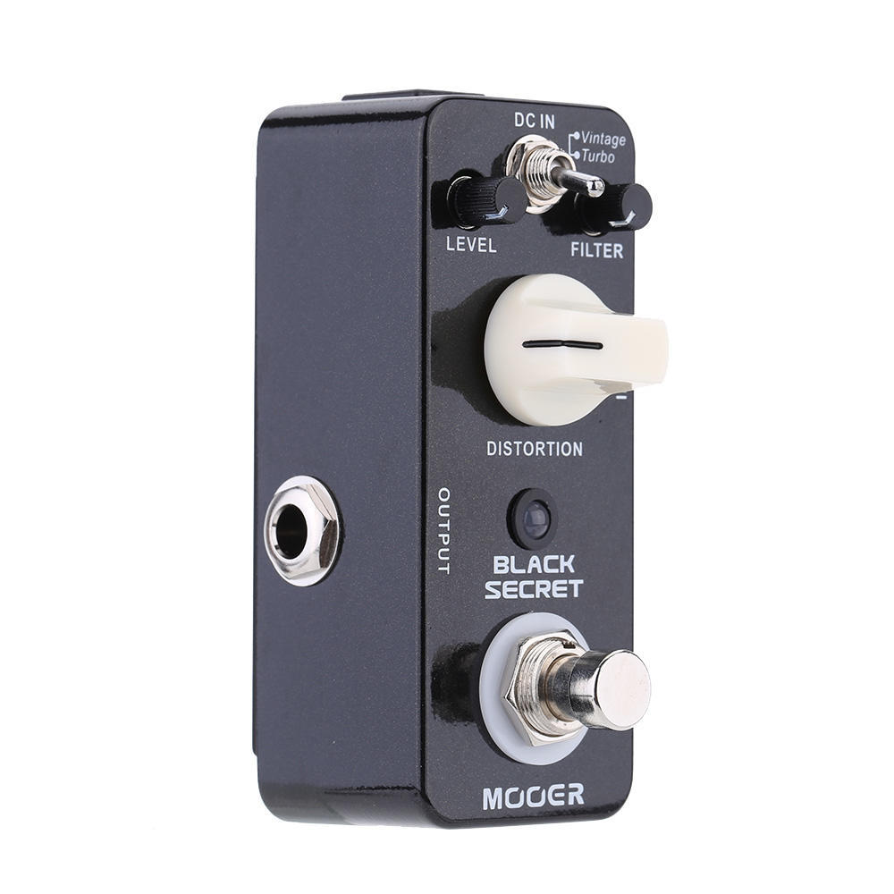 Педаль эффектов для электрогитары Mooer Black Secret Micro Mini Distortion True Bypass — фото 3