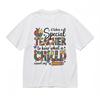 Women's Fashion Classic T-Shirt Colorful Education Theme with Pencil Graphic Tee