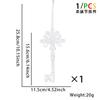 Stunning Christmas New Decorations Clear Ice Stick Hangings For Festive Tree Arrangement Snowflakes Featuring