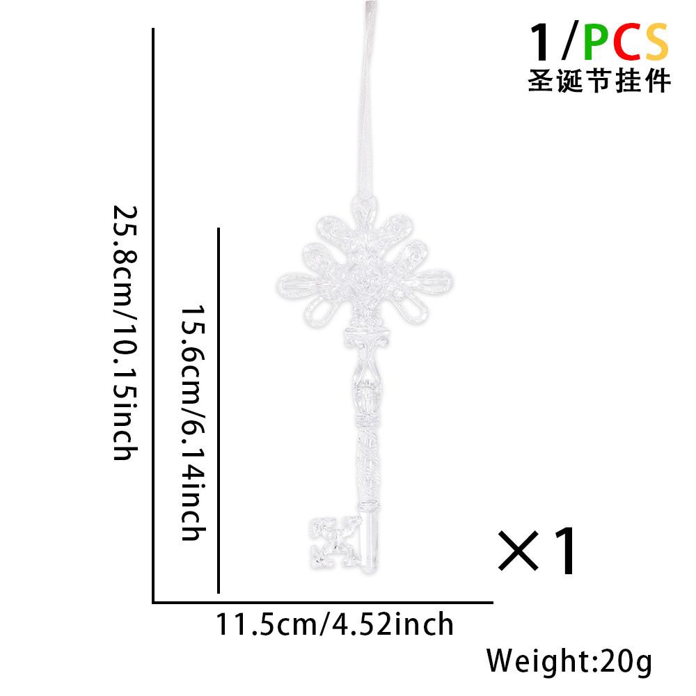 Stunning Christmas New Decorations Clear Ice Stick Hangings For Festive Tree Arrangement Snowflakes Featuring