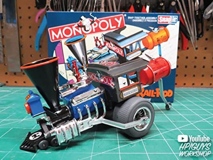 MPC Leading Rail Rod Custom Locomotive Monopoly Plastic Model MPC945 Molding Color 1/25