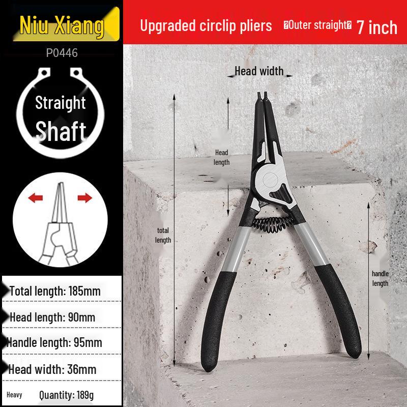 Industriequalität Gelb Doppelnutzungs-Sprengringzangenset für Innen- und Außensicherungsringe