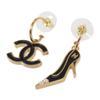 Chanel Pierce Gold Gold Plated Women